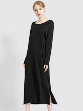 Loose Solid Split-Side Pajamas